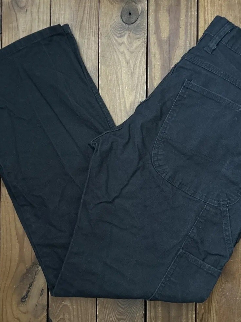 Dickies Men's Relaxed Straight-Leg Jeans - Black Size 38
